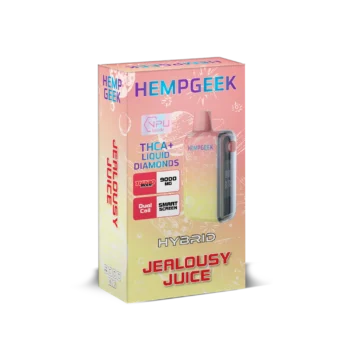 HEMPGEEK THCA+ LIQUID DIAMONDS HYBRID JEALOUSY JUICE (9000 MG)