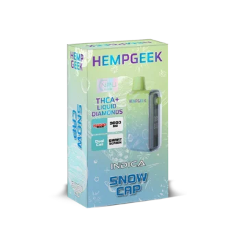 HEMPGEEK THCA+ LIQUID DIAMONDS INDICA SNOW CAP (9000 MG)