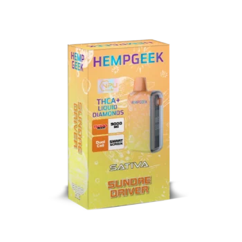 HEMPGEEK THCA+ LIQUID DIAMONDS SATIVA SUNDAE DRIVER (9000 MG)