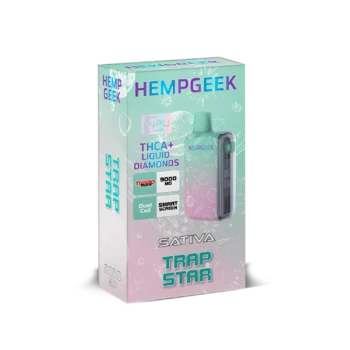 HEMPGEEK THCA+ LIQUID DIAMONDS SATIVA TRAP STAR (9000 MG)