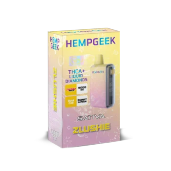HEMPGEEK THCA+ LIQUID DIAMONDS SATIVA ZLUSHIE (9000 MG)