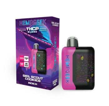 HempGeek THCP Blend Disposable Vape – Girl Scout Cookies – 10,000mg (Indica)