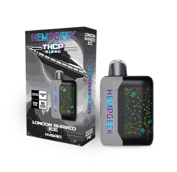 HempGeek THCP Blend Disposable Vape – London Shaved Ice – 10000MG