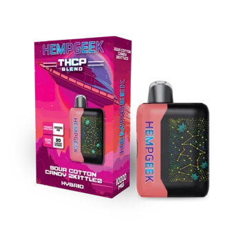 HempGeek THCP Blend Disposable Vape - Sour Cotton Candy Skittles - 10000mg - Hybrid