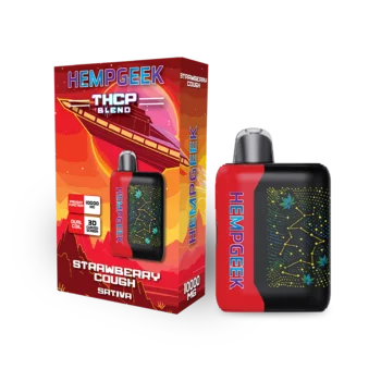 HempGeek THCP Blend Disposable Vape - Strawberry Cough - 10000MG - Sativa