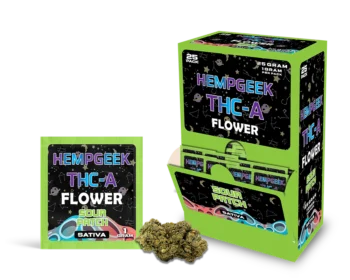 HEMPGEEK THC-A FLOWER | Sour Patch - Sativa | 25 Pack (1gram per pack)
